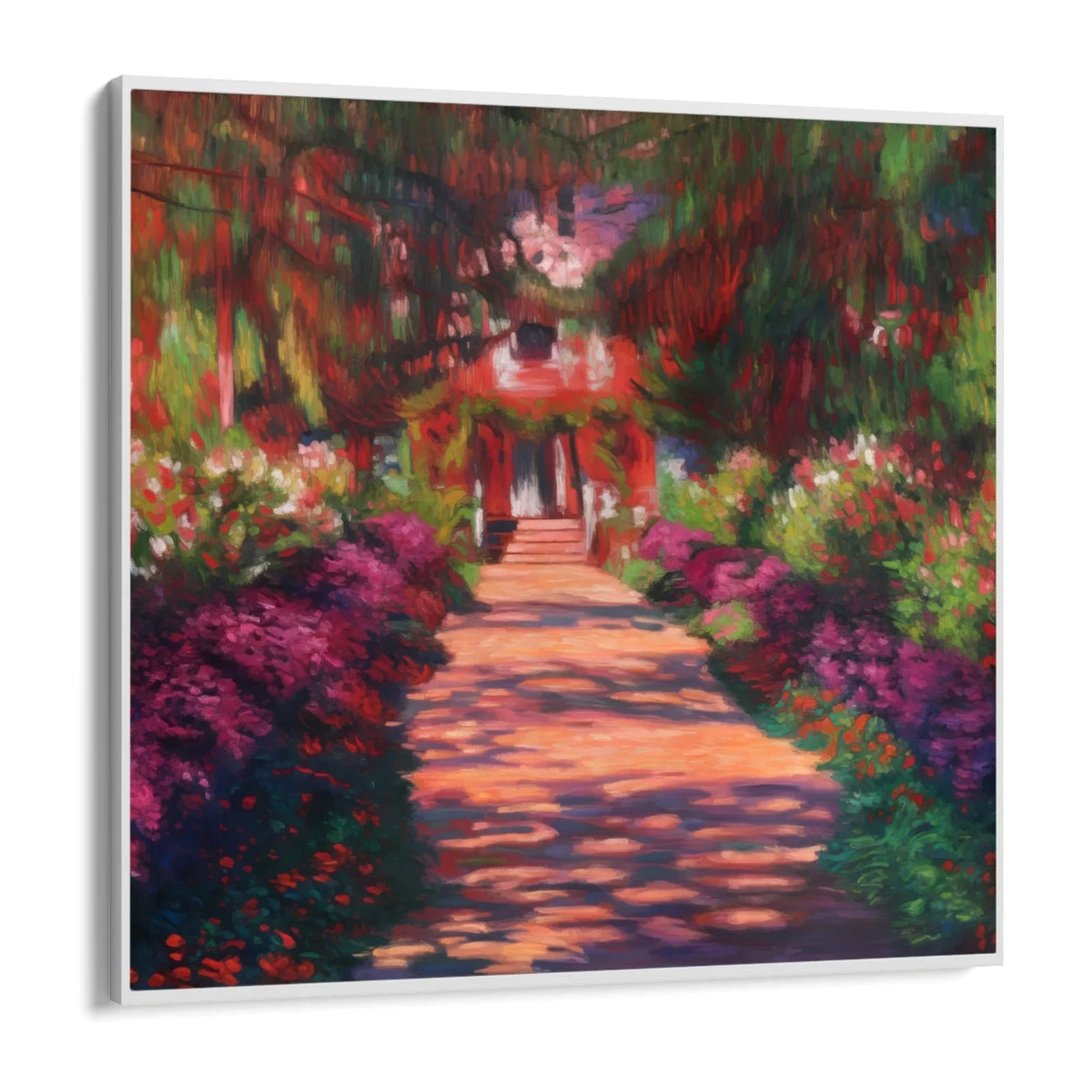 Quadro Stampa su Tela Sentiero nel giardino - Claude Monet - CupidoDesign