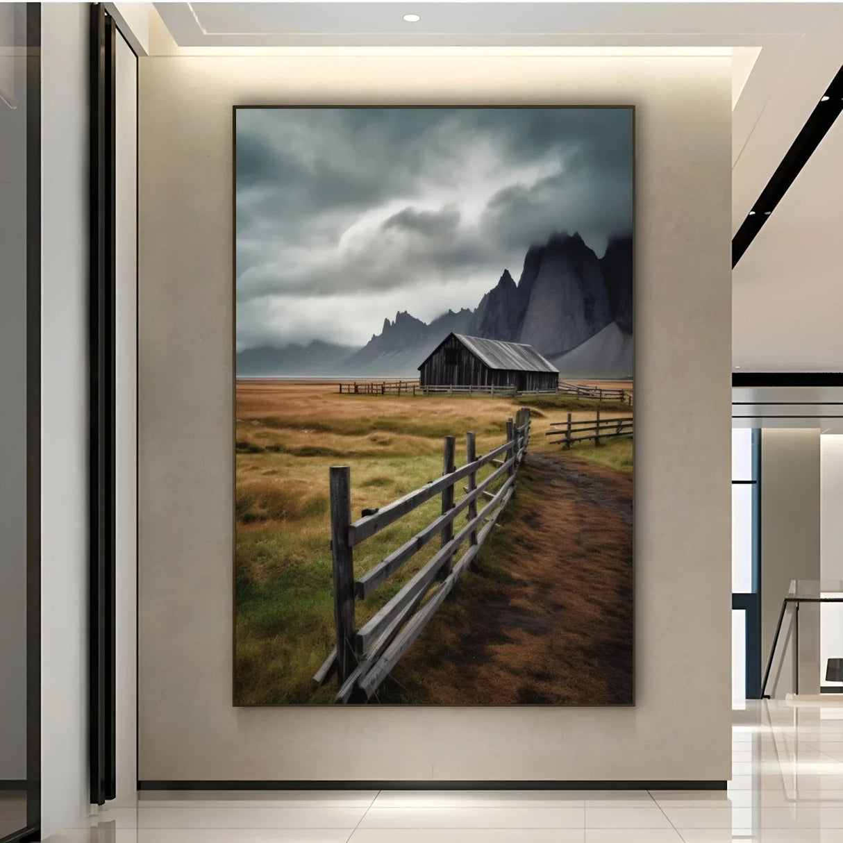 Quadro Stampa su Tela Sentiero tra le cime - CupidoDesign