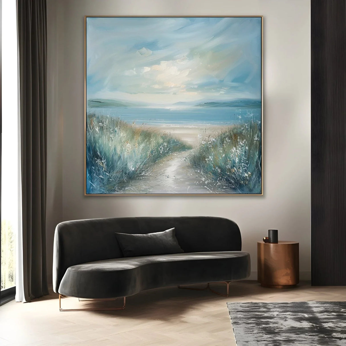 Quadro Stampa su Tela Sentiero verso il Mare - CupidoDesign