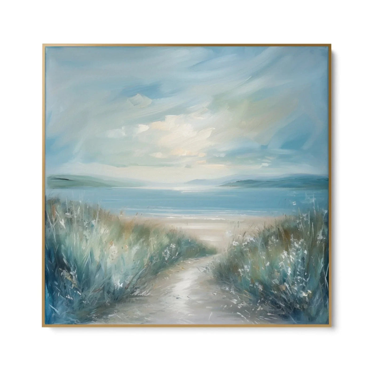 Quadro Stampa su Tela Sentiero verso il Mare - CupidoDesign