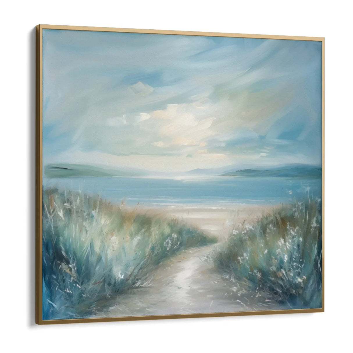 Quadro Stampa su Tela Sentiero verso il Mare - CupidoDesign