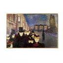 Quadro Stampa su Tela Sera sulla via Karl Johan, Edvard Munch - CupidoDesign
