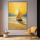 Quadro Stampa su Tela Serenità al tramonto - CupidoDesign