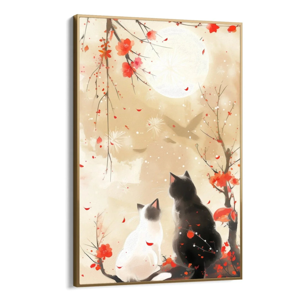 Quadro Stampa su Tela Serenità felina - CupidoDesign