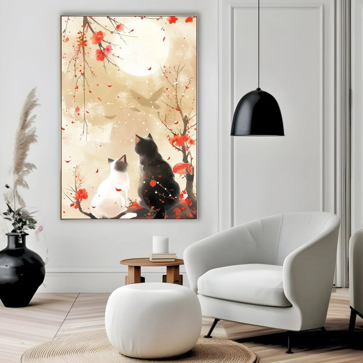 Quadro Stampa su Tela Serenità felina - CupidoDesign