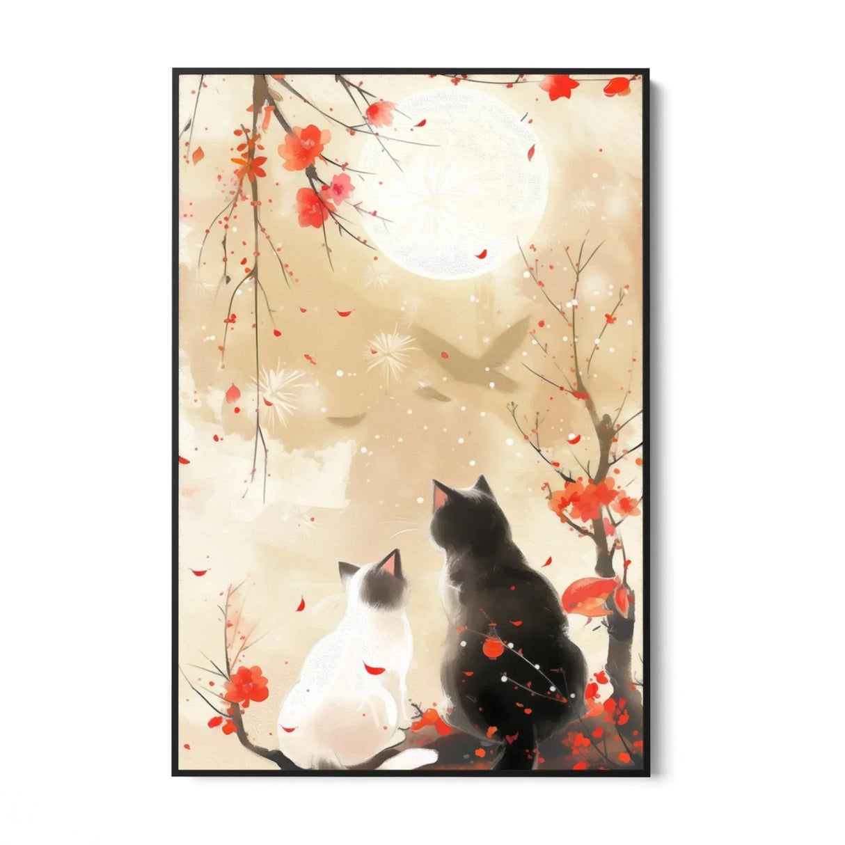 Quadro Stampa su Tela Serenità felina - CupidoDesign