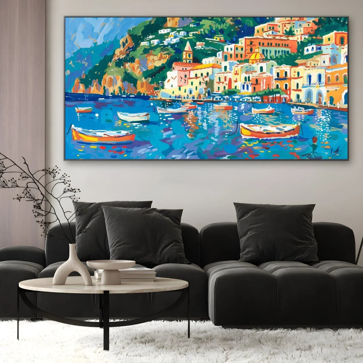 Quadro Stampa su Tela Sfumature di Positano - CupidoDesign