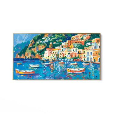 Quadro Stampa su Tela Sfumature di Positano - CupidoDesign