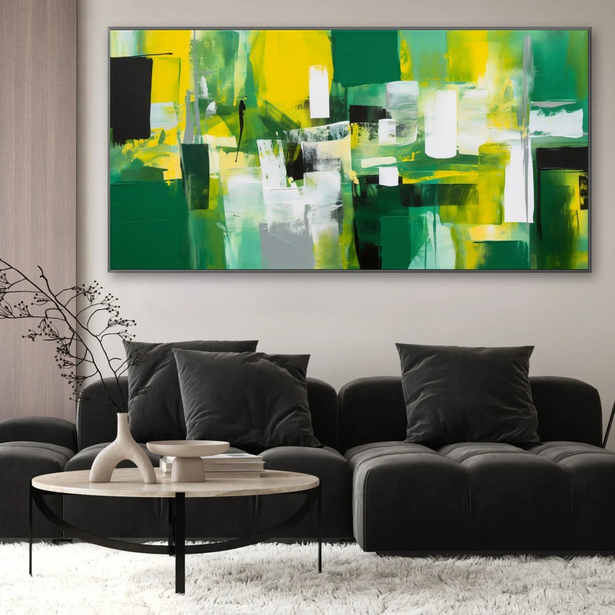 Quadro Stampa su Tela Sfumature Verdi - CupidoDesign