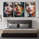 Quadro Stampa su Tela Sguardi intensi - CupidoDesign