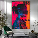 Quadro Stampa su Tela Sguardi nascosti - CupidoDesign