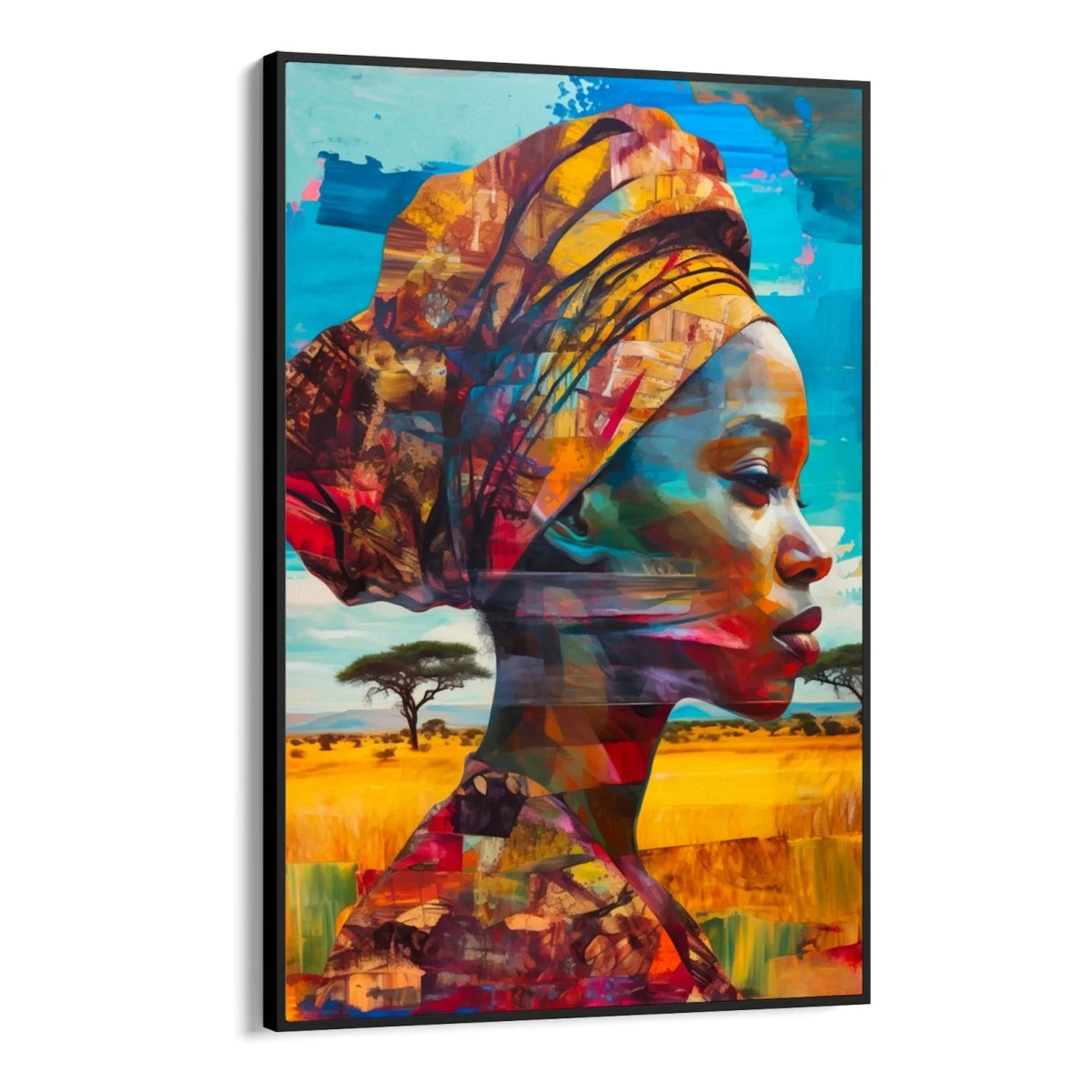 Quadro Stampa su Tela Sguardo Africano - CupidoDesign