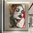 Quadro Stampa su Tela Sguardo Avvolgente - CupidoDesign
