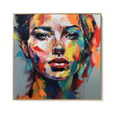 Quadro Stampa su Tela Sguardo Colorato - CupidoDesign
