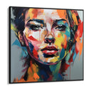 Quadro Stampa su Tela Sguardo Colorato - CupidoDesign