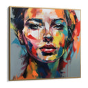 Quadro Stampa su Tela Sguardo Colorato - CupidoDesign