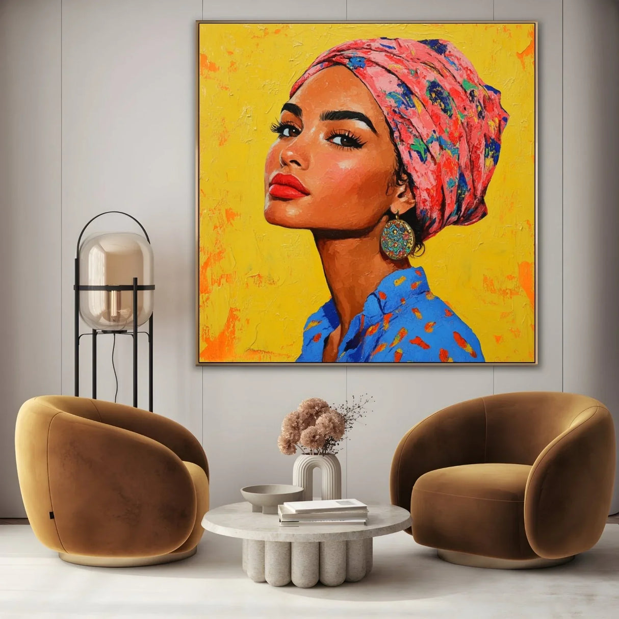 Quadro Stampa su Tela Sguardo del destino - CupidoDesign