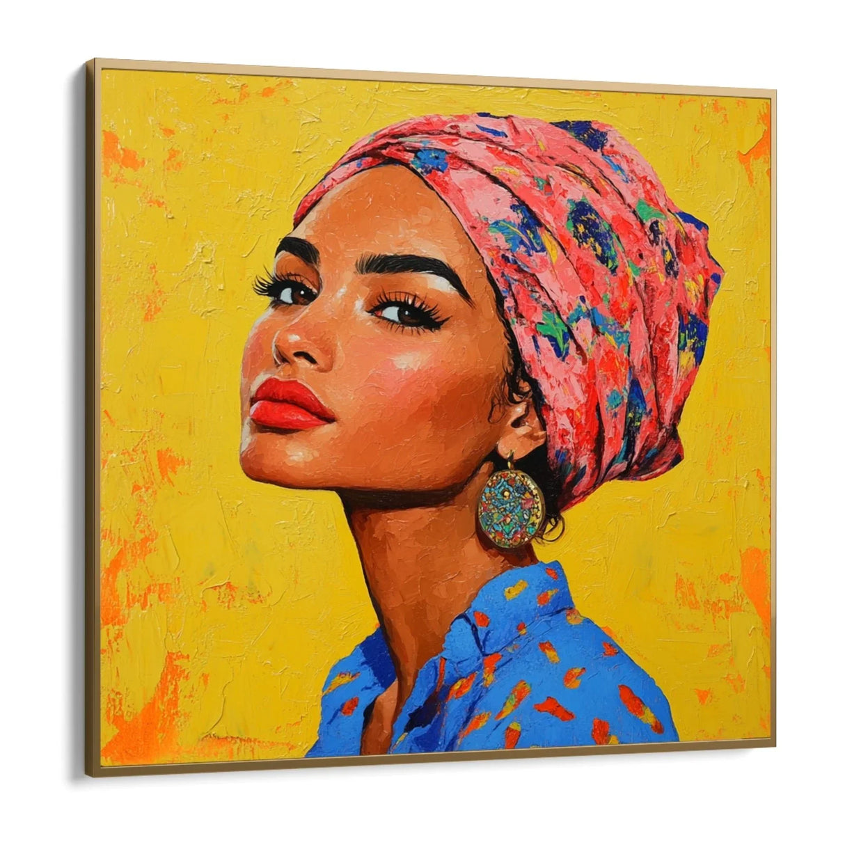 Quadro Stampa su Tela Sguardo del destino - CupidoDesign