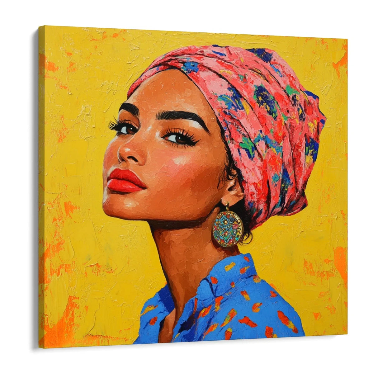 Quadro Stampa su Tela Sguardo del destino - CupidoDesign