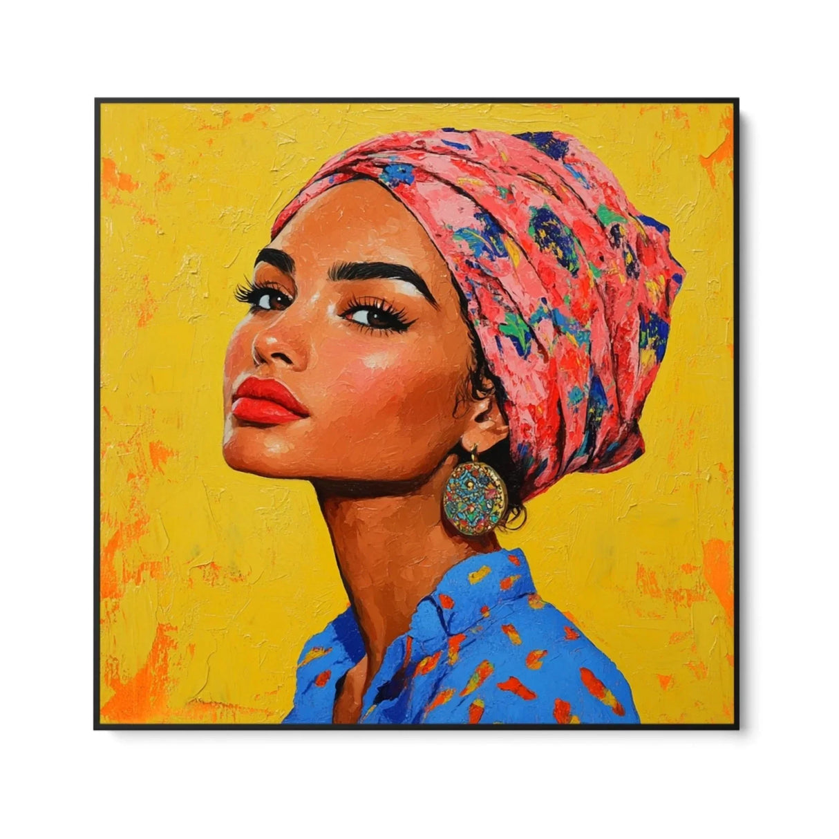 Quadro Stampa su Tela Sguardo del destino - CupidoDesign