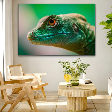 Quadro Stampa su Tela Sguardo di Smeraldo - CupidoDesign