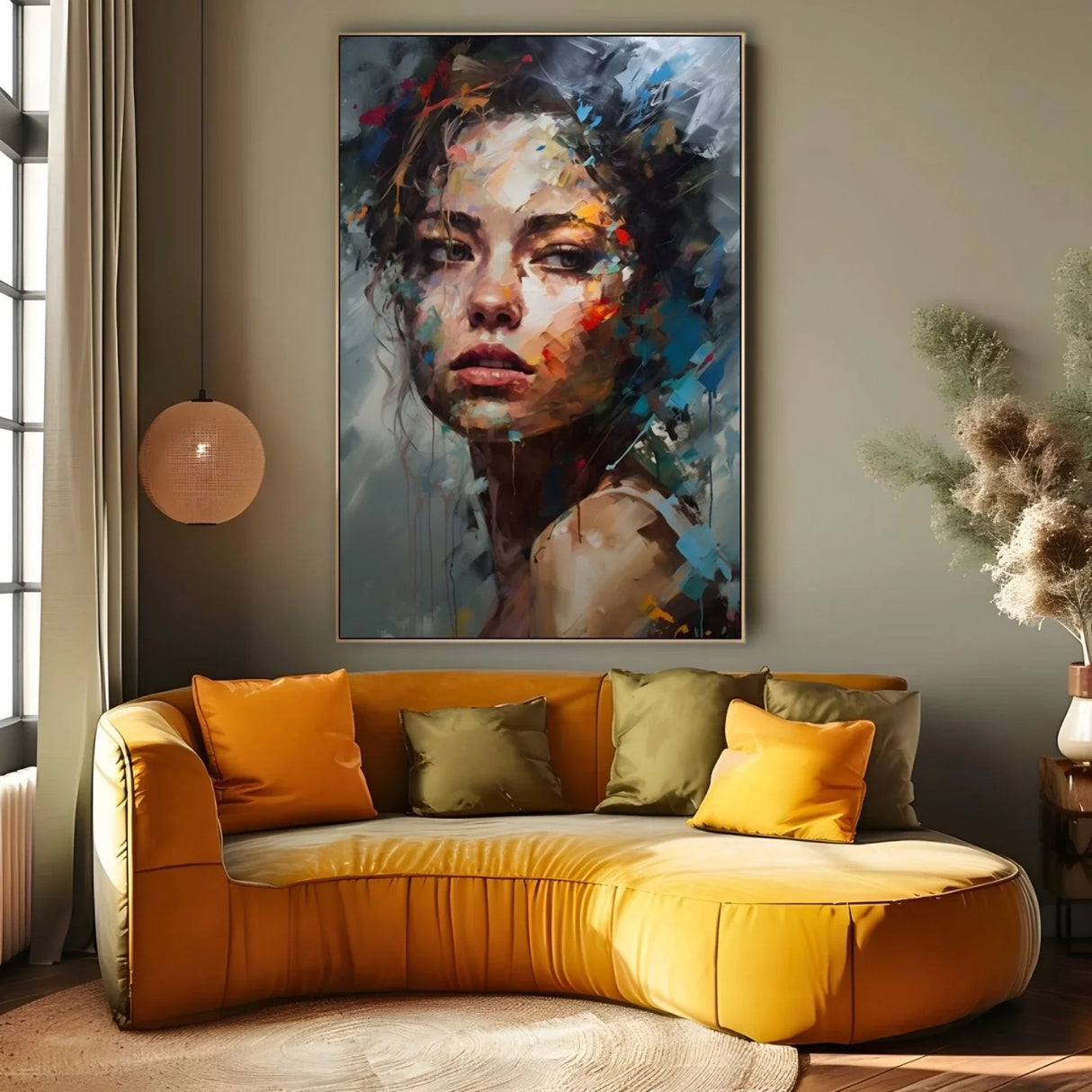 Quadro Stampa su Tela Sguardo Femminile - CupidoDesign