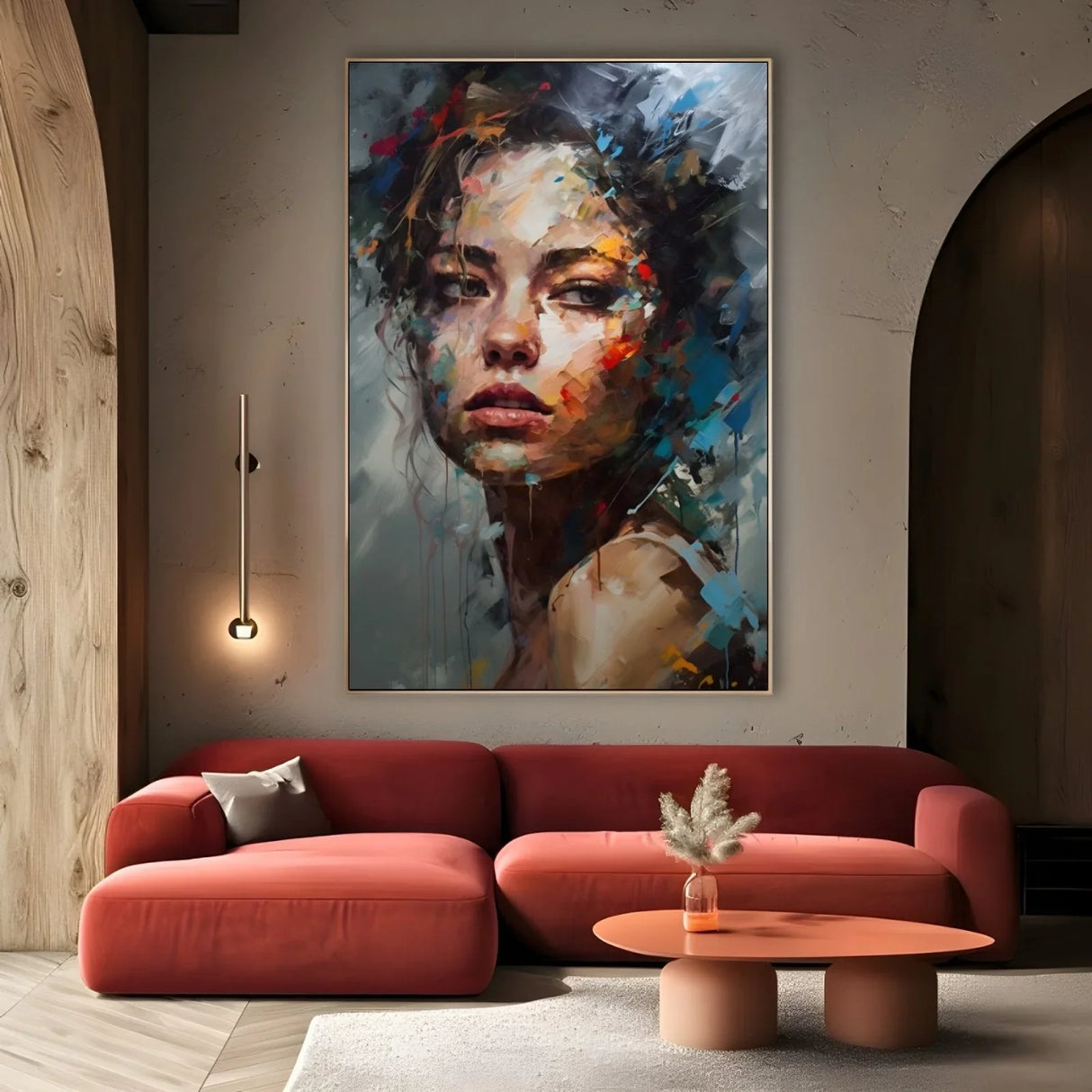 Quadro Stampa su Tela Sguardo Femminile - CupidoDesign