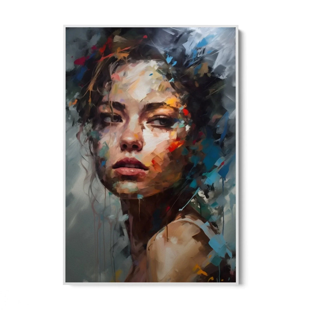 Quadro Stampa su Tela Sguardo Femminile - CupidoDesign