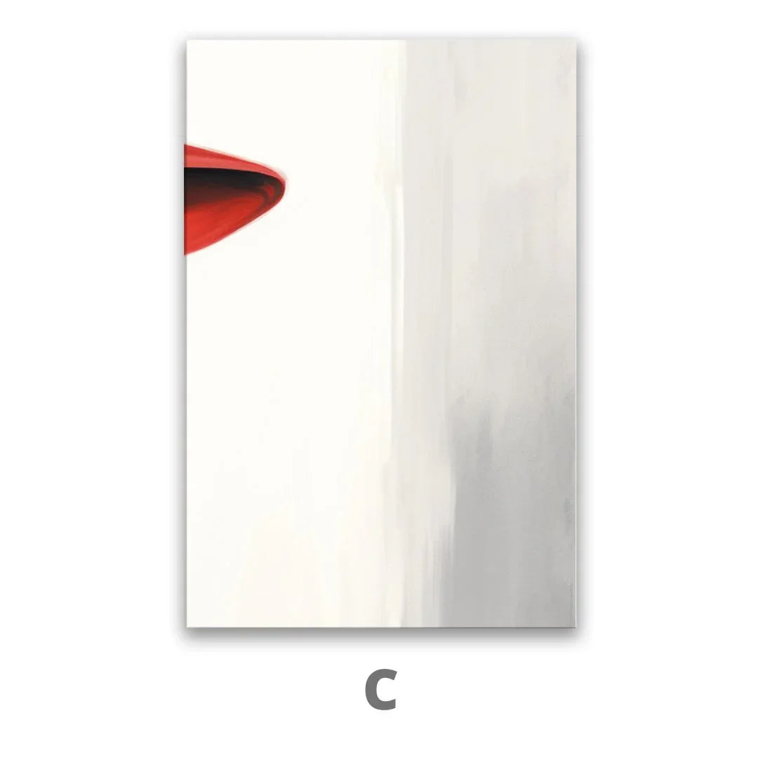 Quadro Stampa su Tela Sguardo Scarlatto - CupidoDesign