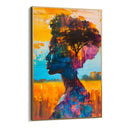 Quadro Stampa su Tela Sguardo sotto il Baobab - CupidoDesign