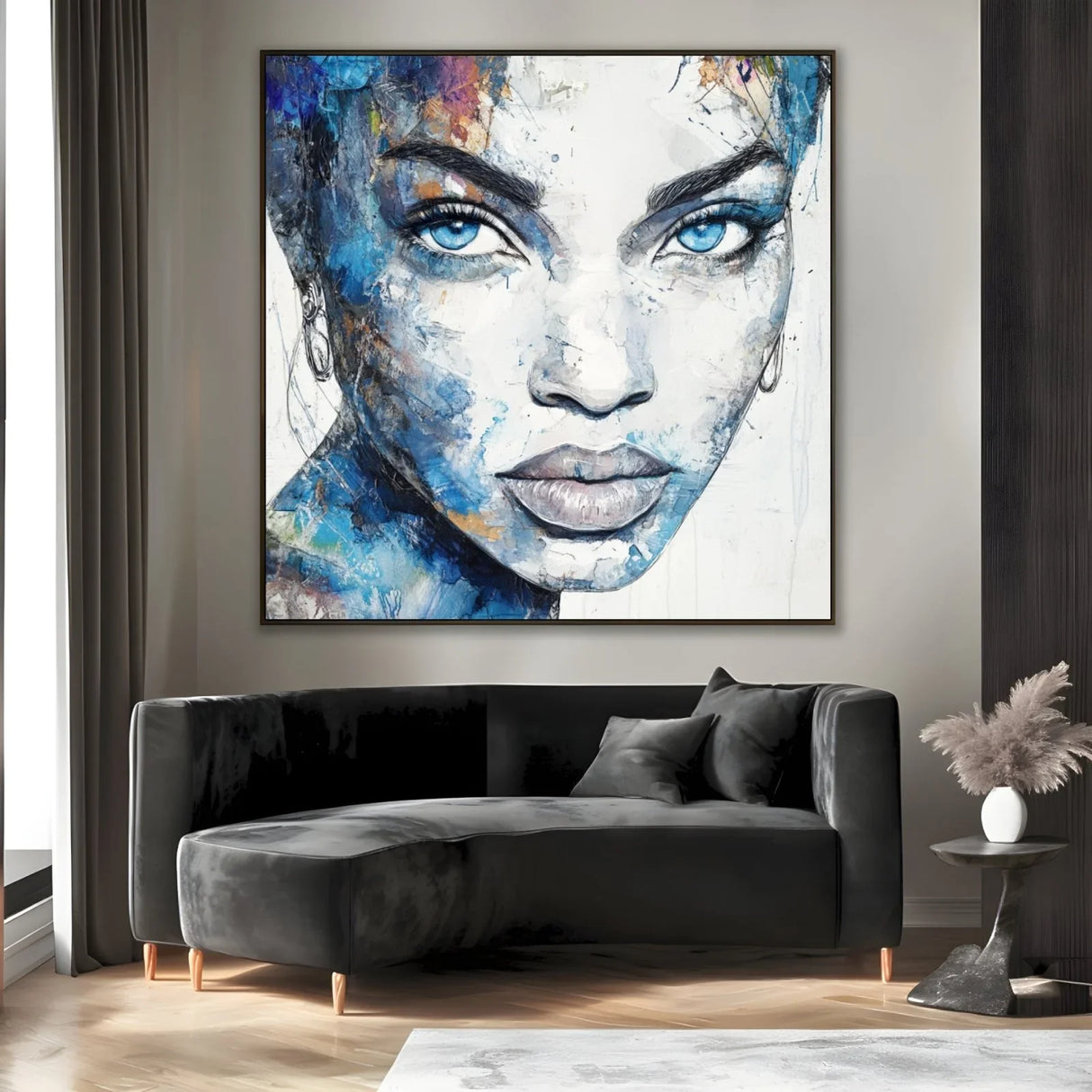 Quadro Stampa su Tela Sguardo Unico - CupidoDesign