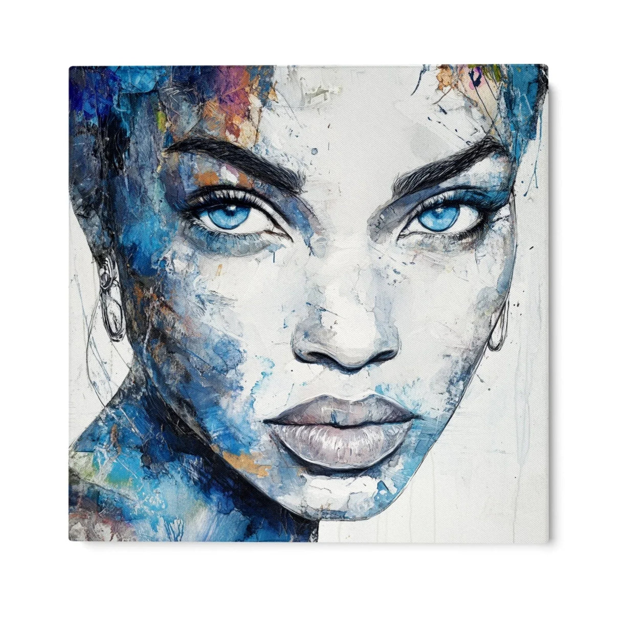 Quadro Stampa su Tela Sguardo Unico - CupidoDesign