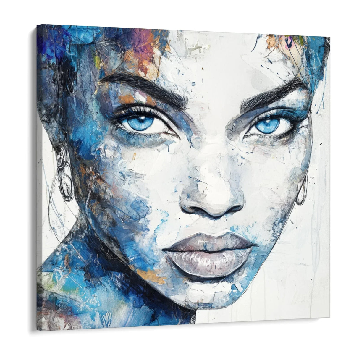Quadro Stampa su Tela Sguardo Unico - CupidoDesign