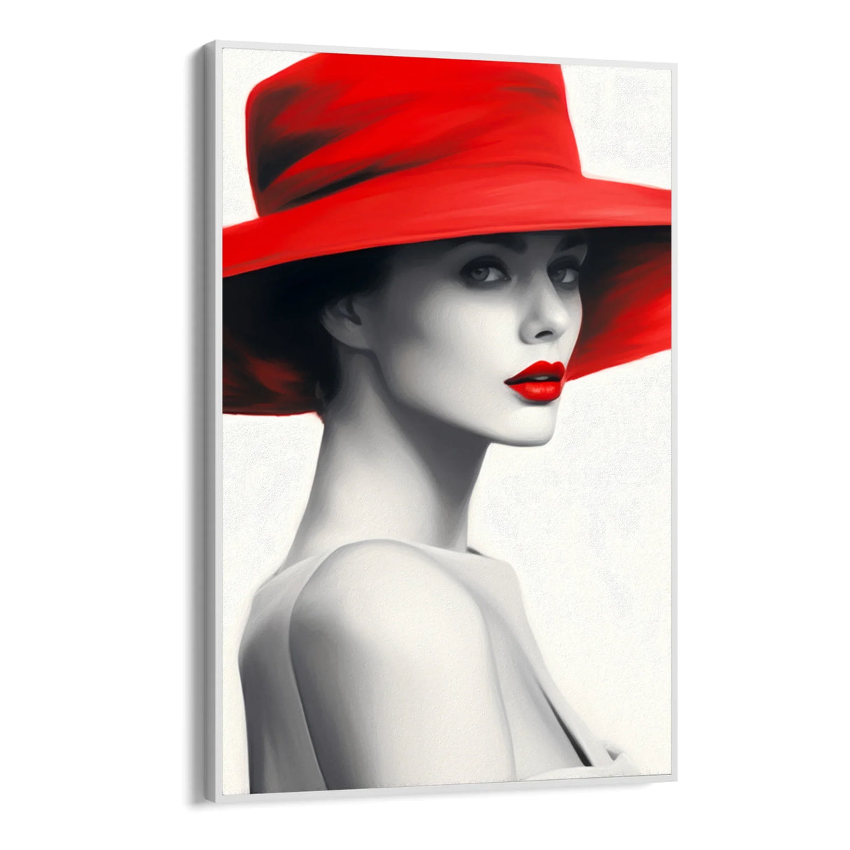 Quadro Stampa su Tela Sguardo Scarlatto - CupidoDesign