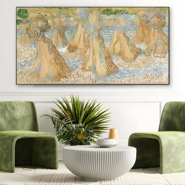 Quadro Stampa su Tela Sheaves of Wheat, Vincent Van Gogh - CupidoDesign