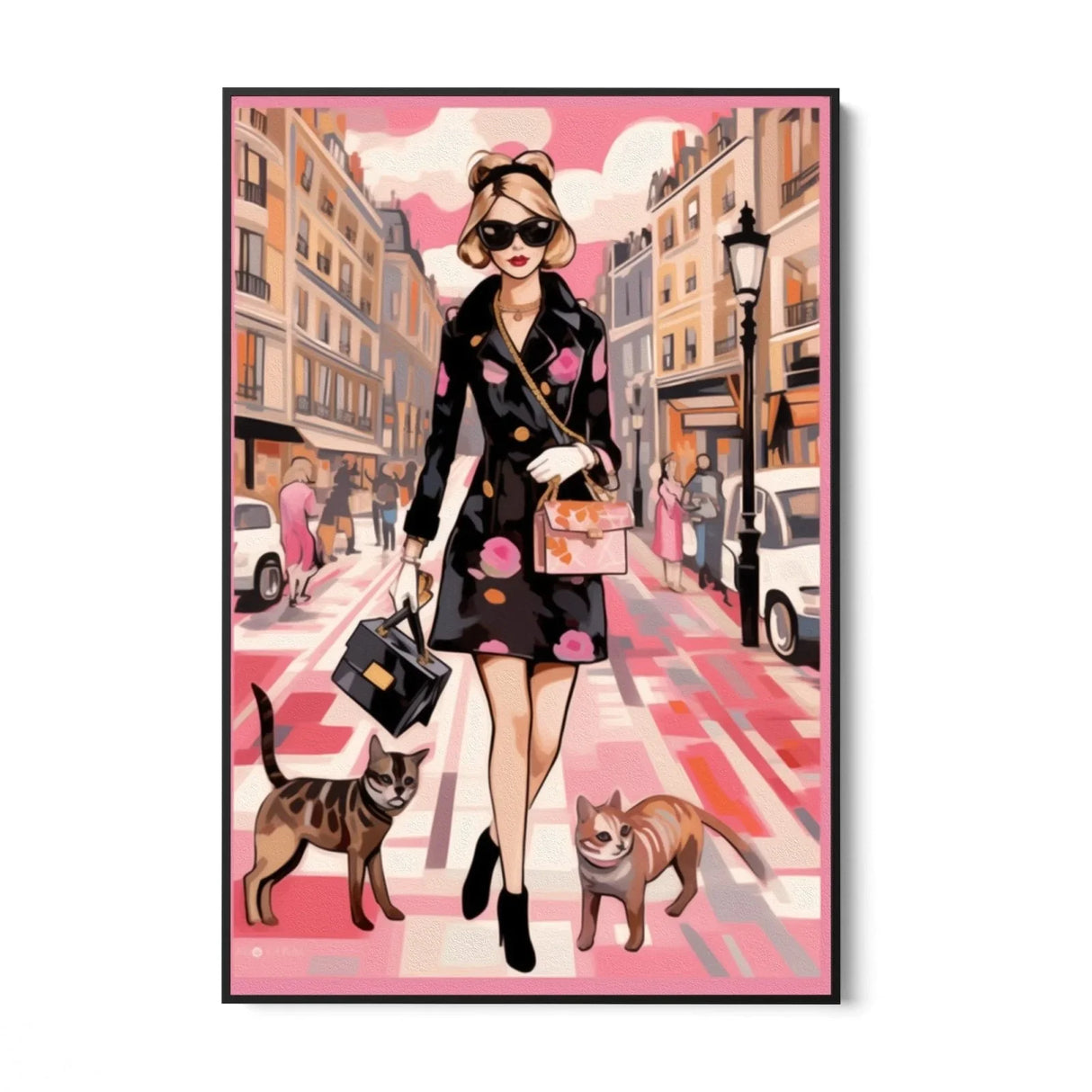 Quadro Stampa su Tela Shopping In Milan - CupidoDesign