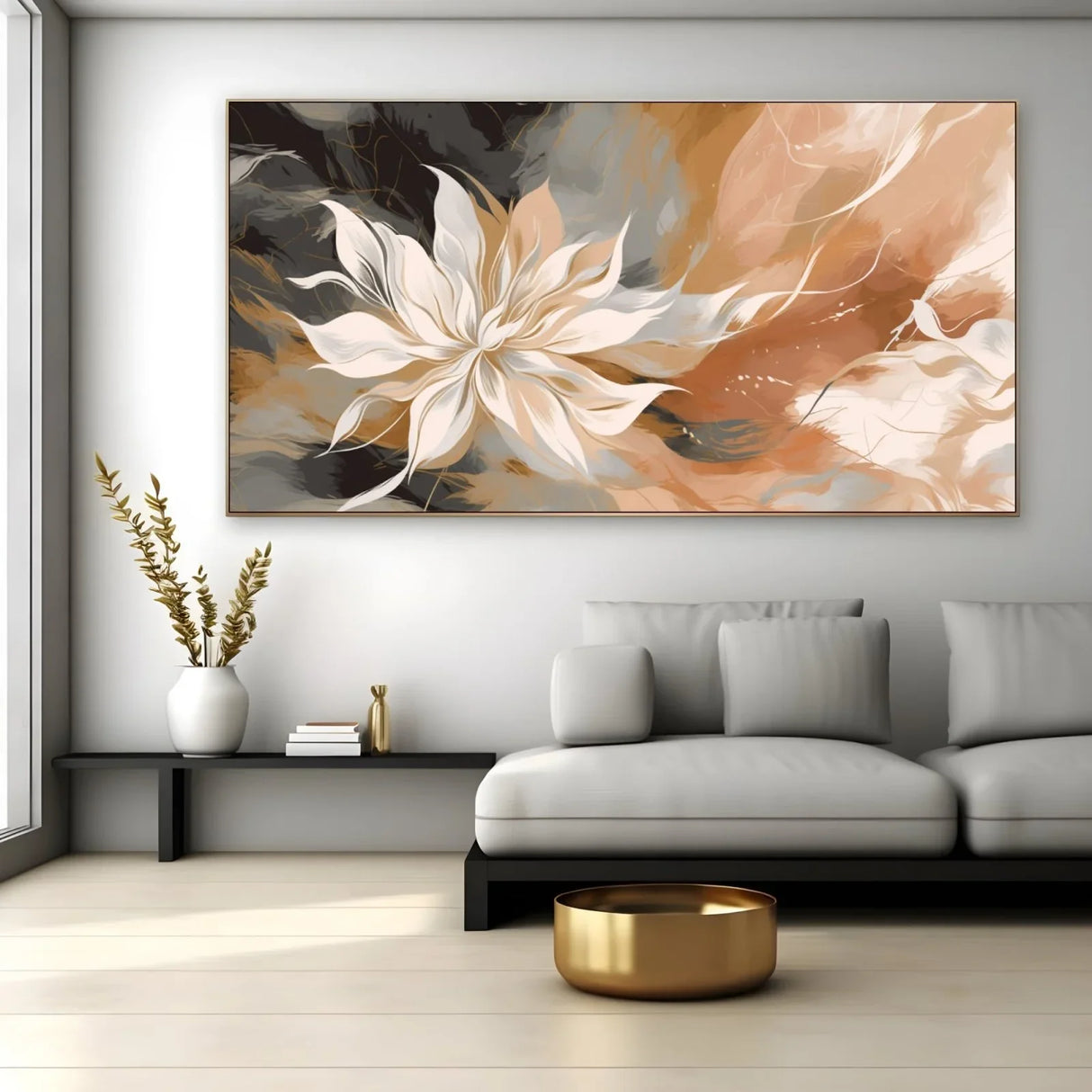 Quadro Stampa su Tela Sinfonia di Bianco - CupidoDesign