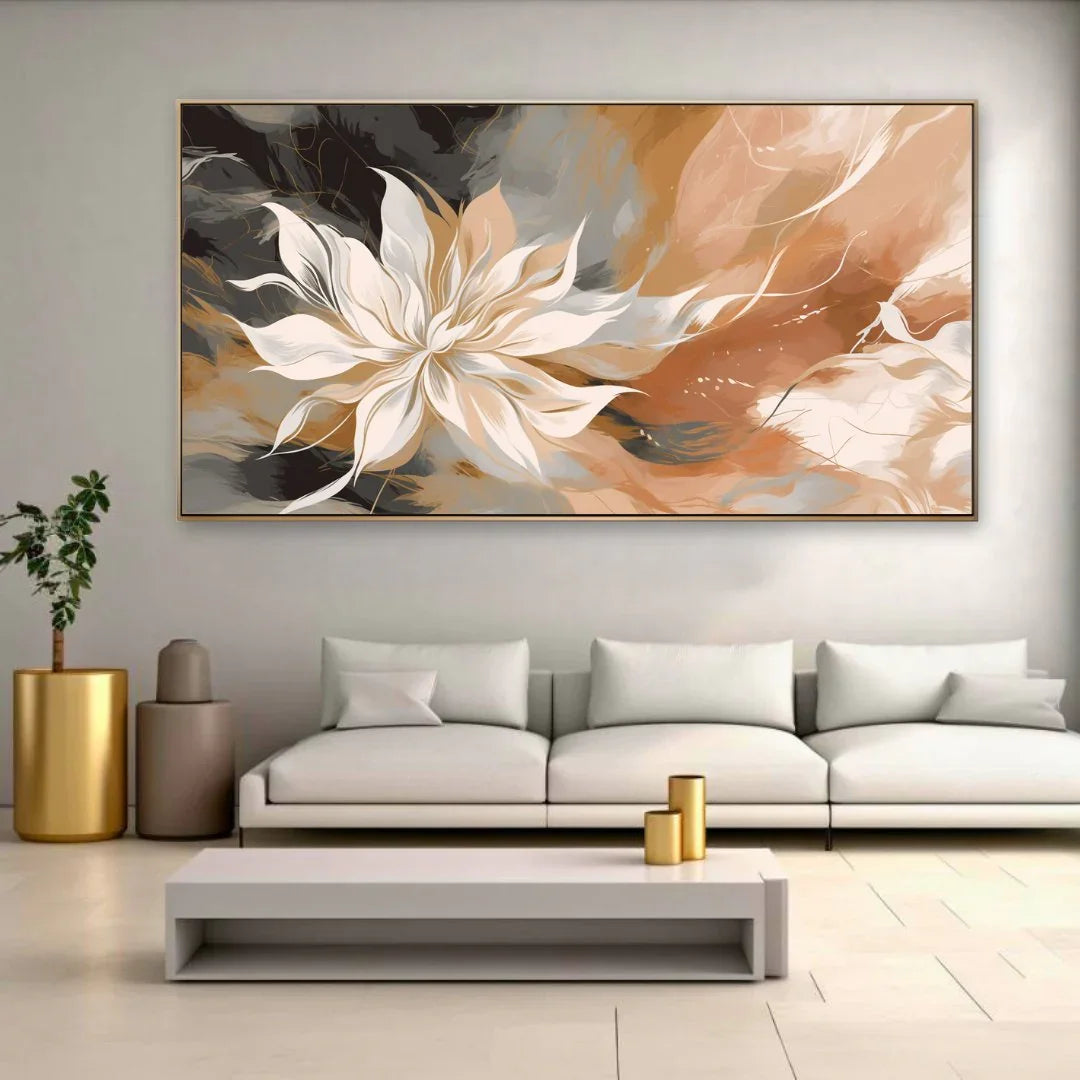 Quadro Stampa su Tela Sinfonia di Bianco - CupidoDesign