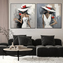 Quadro Stampa su Tela Sinfonia di eleganza - CupidoDesign