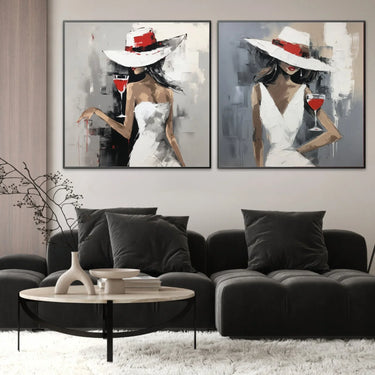 Quadro Stampa su Tela Sinfonia di eleganza - CupidoDesign