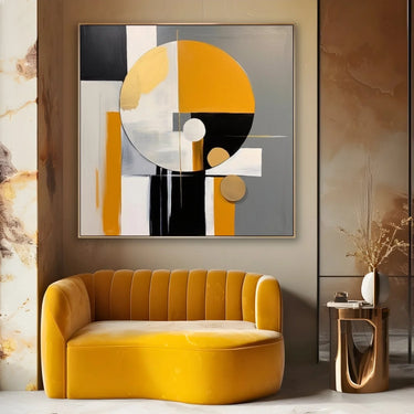 Quadro Stampa su Tela Sinfonia Gialla - CupidoDesign