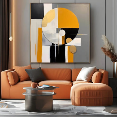 Quadro Stampa su Tela Sinfonia Gialla - CupidoDesign