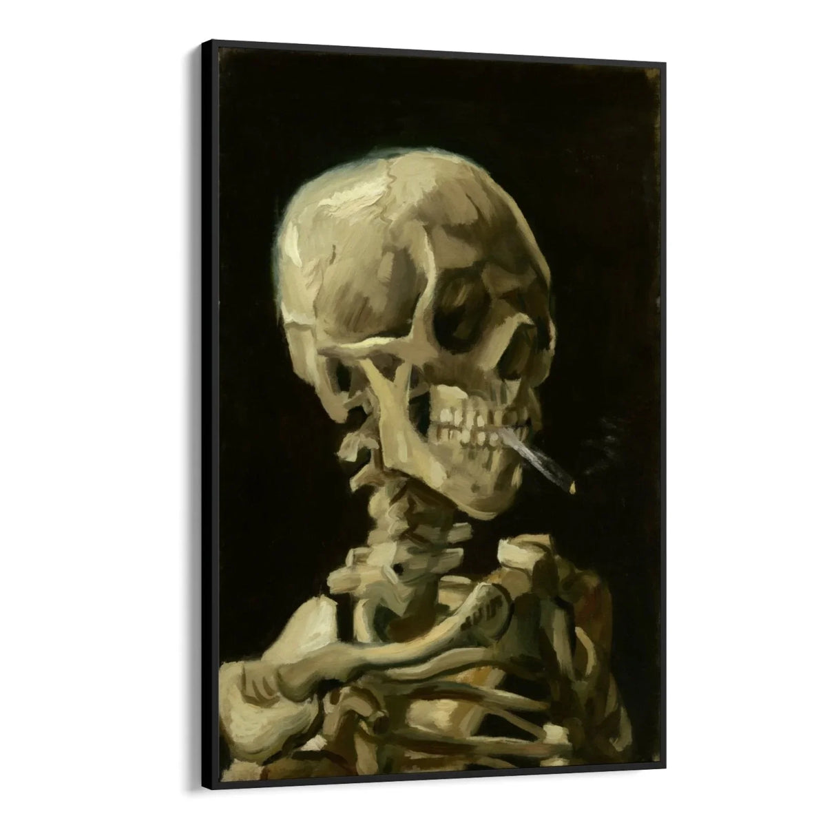 Quadro Stampa su Tela Skull with Cigarette, Vincent Van Gogh - CupidoDesign