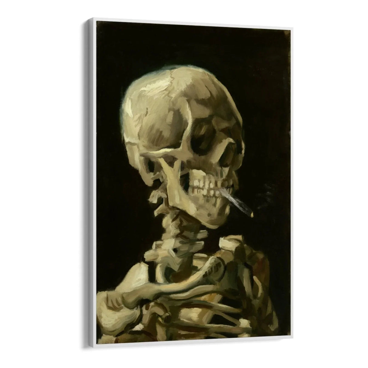 Quadro Stampa su Tela Skull with Cigarette, Vincent Van Gogh - CupidoDesign