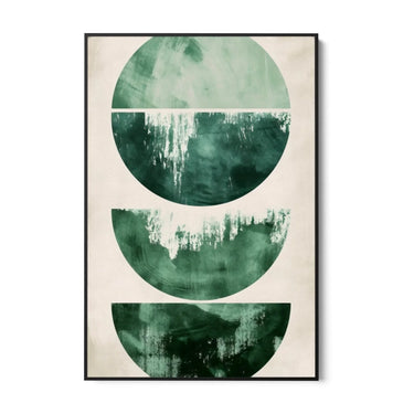 Quadro Stampa su Tela Smeraldo in Astrazione - CupidoDesign