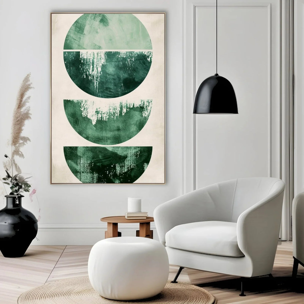 Quadro Stampa su Tela Smeraldo in Astrazione - CupidoDesign