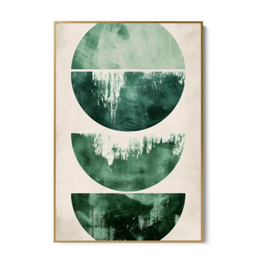 Quadro Stampa su Tela Smeraldo in Astrazione - CupidoDesign