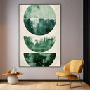 Quadro Stampa su Tela Smeraldo in Astrazione - CupidoDesign