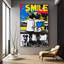 Quadro Stampa su Tela Smile - CupidoDesign