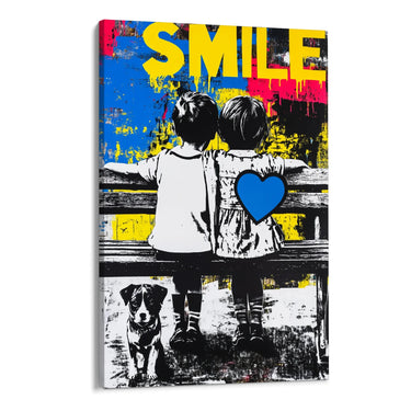 Quadro Stampa su Tela Smile - CupidoDesign
